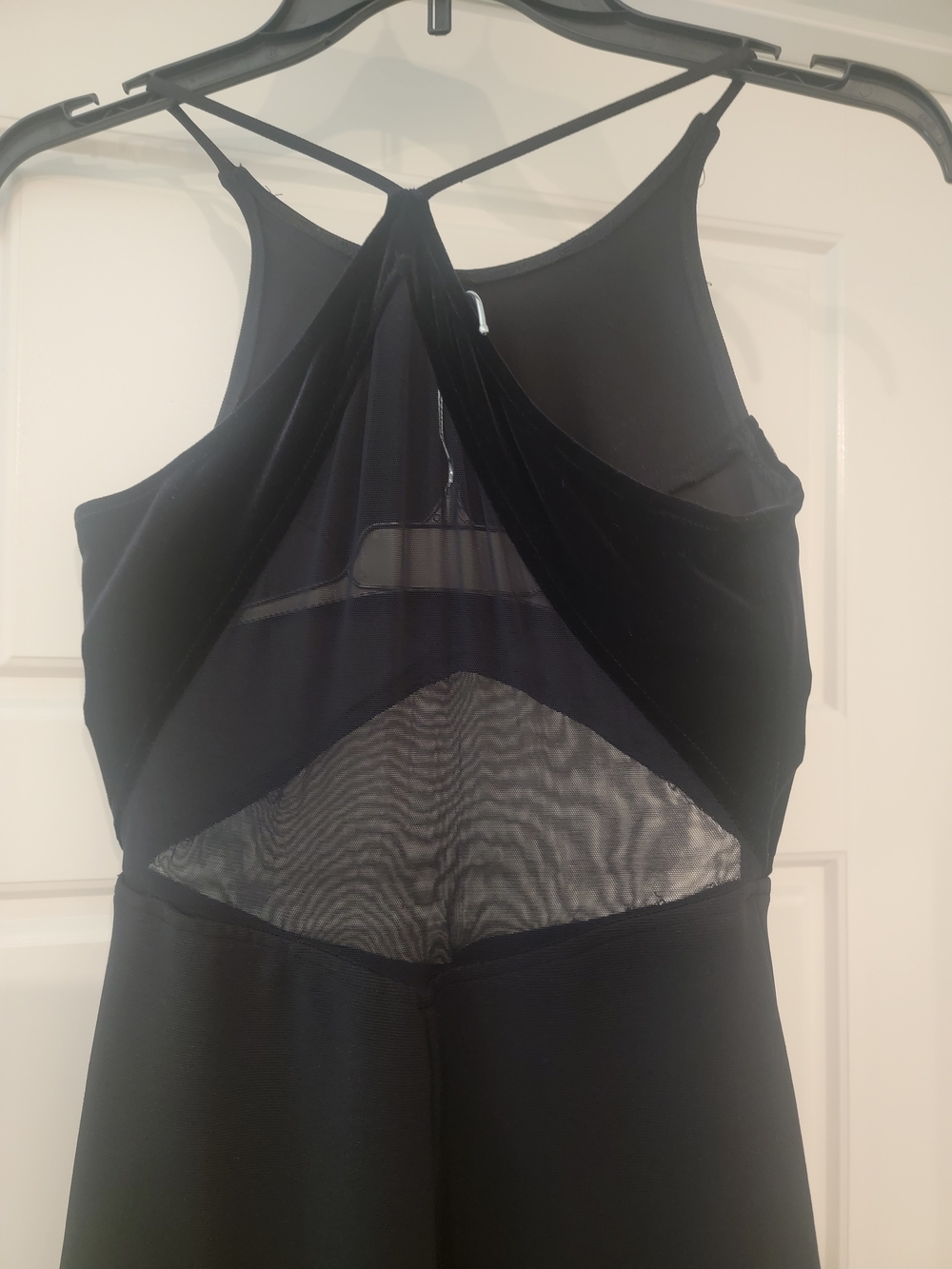 Source Unknown Black Maxi Dress with Sheer Insets - Picture 6 of 12